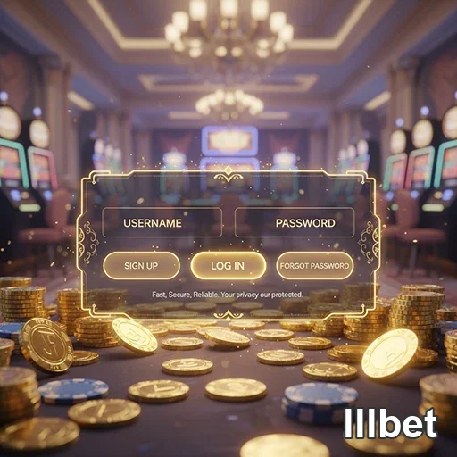 Ilustração de Experimente o aplicativo cassino da lllbet com segurança total